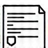 Icon representing document/proposal